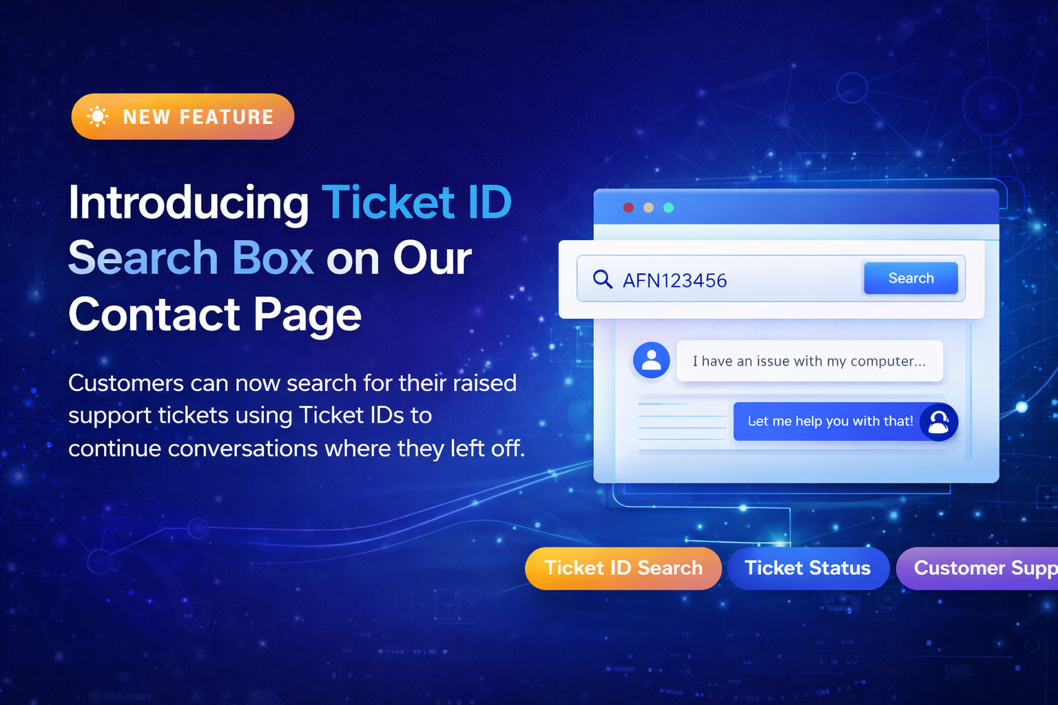 New Feature Update: Ticket ID Search Now Available on Our Website