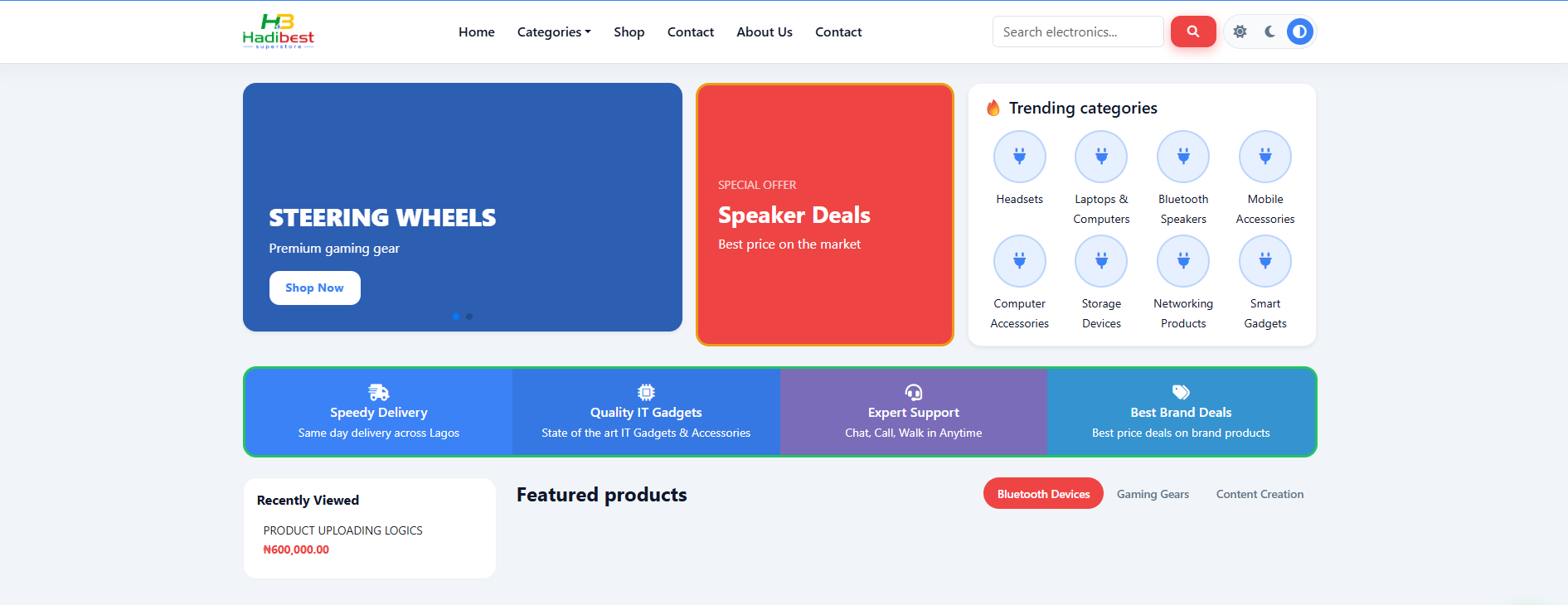 MOCBT Electronics E-commerce System